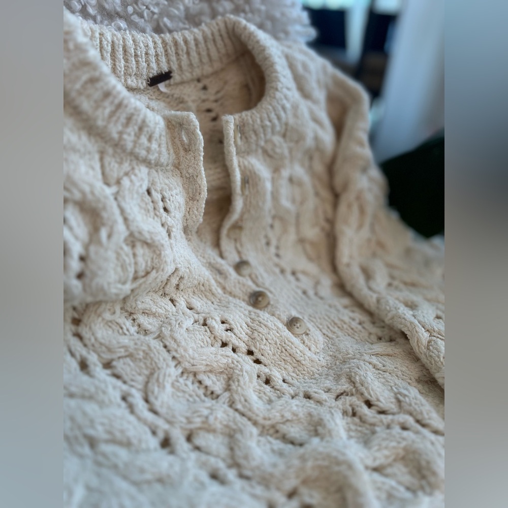 🐈⛅️Authentic Free People Polly Cable-Knit Sweater🧸 - Picture 9 of 17